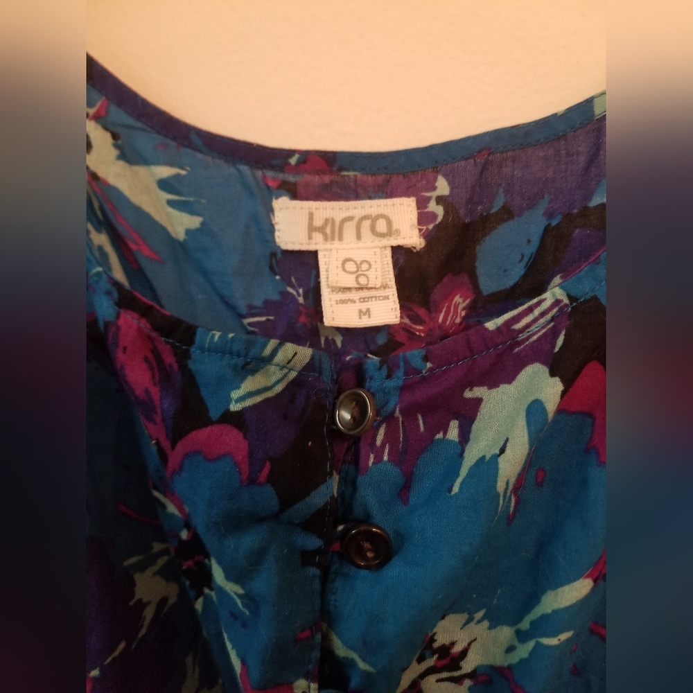 Kirra Pac Sun Floral Ruffle Spaghetti Strap Tank
